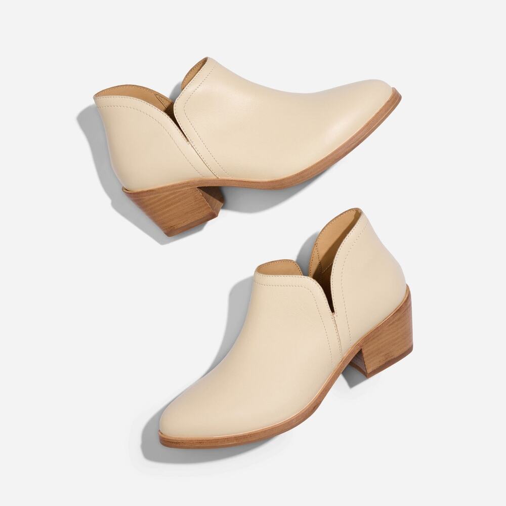 NEW Nisolo MIA Ankle Boots. Bone colored size 8.5
